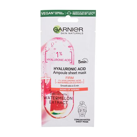Garnier Skin Naturals Hyaluronic Acid Ampoule plátýnková maska pro výživu a rozjasnění pleti pro ženy