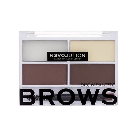 Revolution Relove Colour Cult Brows paletka na úpravu obočí 3.2 g odstín dark
