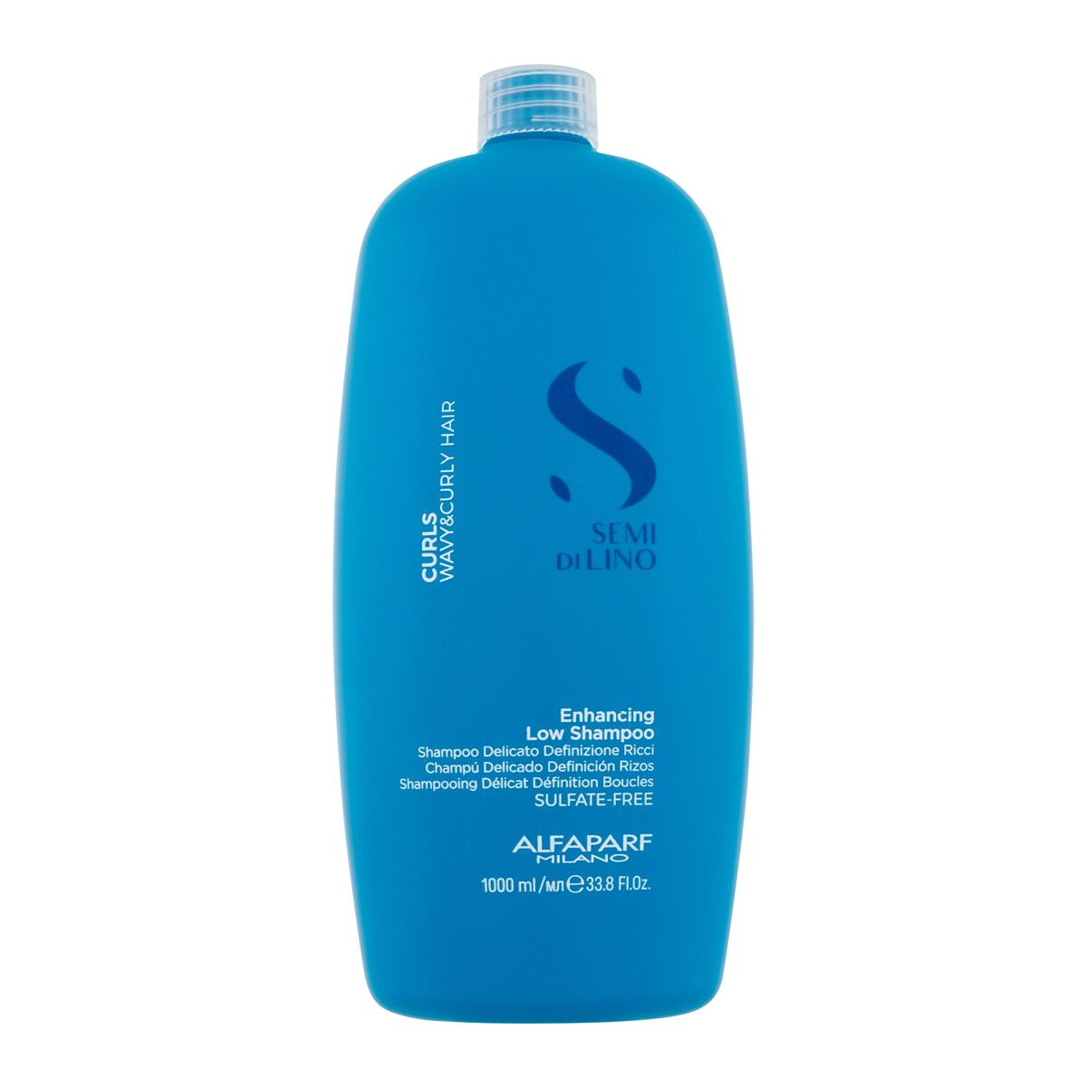 ALFAPARF MILANO Semi Di Lino Curls Enhancing Low Shampoo šampon pro definici kudrnatých a vlnitých vlasů 1000 ml pro ženy