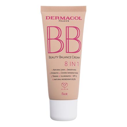Dermacol BB Beauty Balance Cream 8 IN 1 SPF15 ochranný a zkrášlující bb krém 30 ml 1 Fair