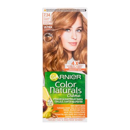 Garnier Color Naturals Créme permanentní zářivá barva na vlasy 40 ml odstín 7,34 Natural Copper pro ženy