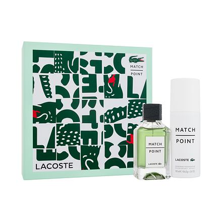 Lacoste Match Point : EDT 100 ml + deodorant 150 ml pro muže