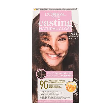 L'Oréal Paris Casting Natural Gloss barva na vlasy na barvené vlasy na všechny typy vlasů 48 ml odstín 423 pro ženy
