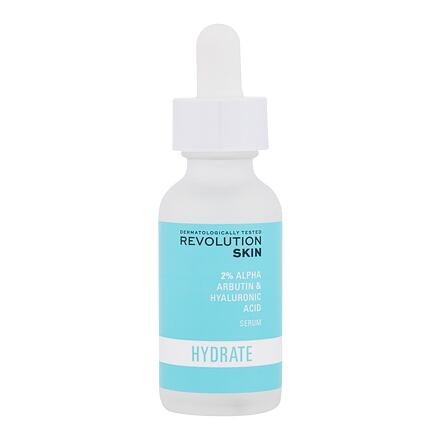 Revolution Skincare Hydrate 2% Alpha Arbutin & Hyaluronic Acid Serum hydratační pleťové sérum 30 ml pro ženy