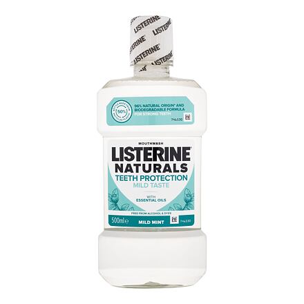 Listerine Naturals Teeth Protection Mild Taste Mouthwash přírodní ústní voda bez alkoholu pro ochranu zubů 500 ml 500 ml