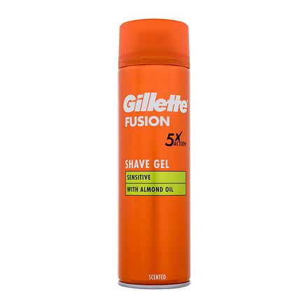 Gillette Fusion Sensitive Shave Gel zklidňující a hydratační gel na holení 200 ml pro muže