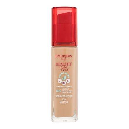 BOURJOIS Paris Healthy Mix Clean & Vegan Radiant Foundation hydratační a rozjasňující make-up 30 ml 53W Light Beige