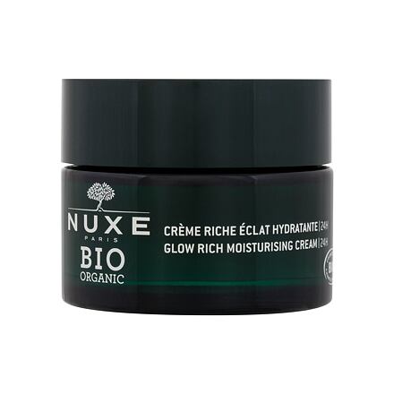 NUXE Bio Organic Citrus Cells Glow Rich Moisturising Cream hydratační a rozjasňující denní pleťový krém 50 ml tester pro ženy