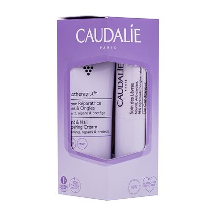 Caudalie Vinotherapist Hand & Nail Cream : krém na ruce Vinotherapist Hand & Nail Repairing Cream 50 ml + balzám na rty Lip Conditioner 4,5 g pro ženy