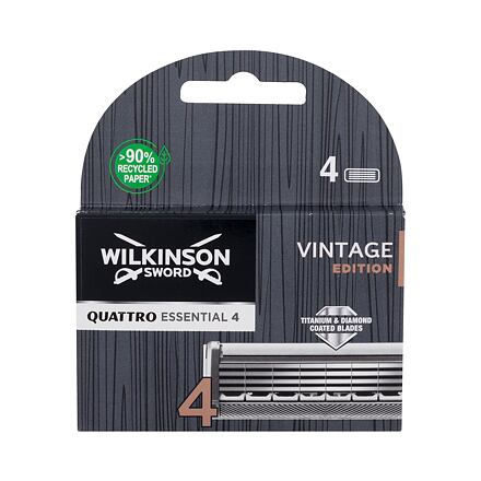 Wilkinson Sword Quattro Essential 4 Vintage Edition náhradní břit 4 ks pro muže