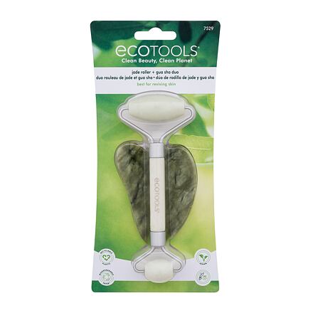 EcoTools Facial Roller Jade + Gua Sha Duo : masážní váleček na obličej 1 ks + masážní kámen 1 ks