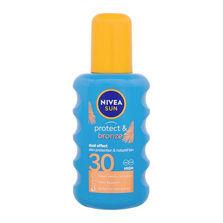 Nivea Sun Protect & Bronze Sun Spray SPF30 voděodolný sprej podporující zhnědnutí 200 ml