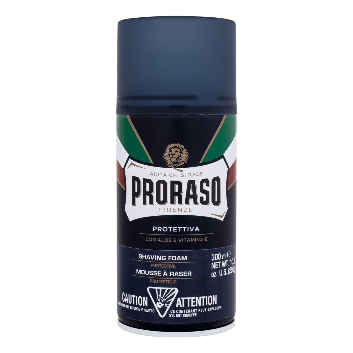 PRORASO Blue Shaving Foam pěna na holení s aloe vera a vitamínem e 300 ml pro muže