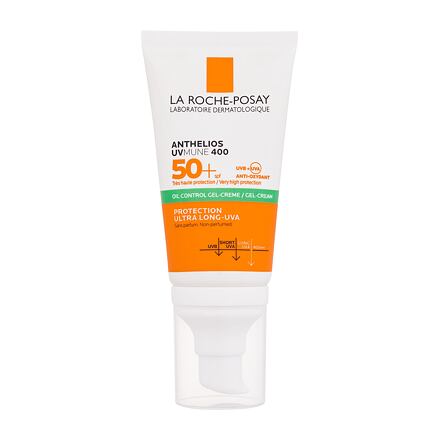 La Roche-Posay Anthelios UVMUNE 400 Oil Control Gel-Cream SPF50+ No Parfum neparfemovaný zmatňující opalovací krém na obličej 50 ml pro ženy
