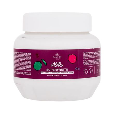 Kallos Cosmetics Hair Pro-Tox Superfruits Antioxidant Hair Mask posilující maska na vlasy 275 ml pro ženy