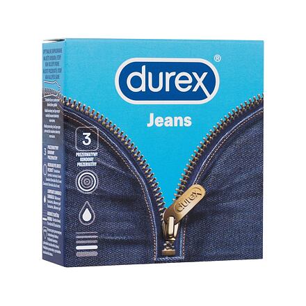 Durex Jeans latexové kondomy se silikonovým lubrikačním gelem 3 ks