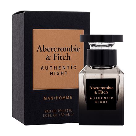 Abercrombie & Fitch Authentic Night 30 ml toaletní voda pro muže