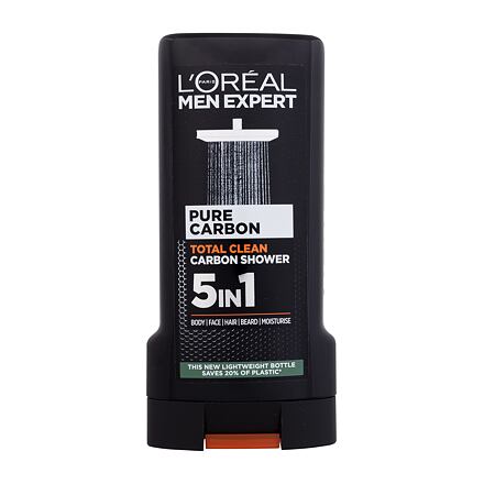 L'Oréal Paris Men Expert Pure Carbon 5in1 sprchový gel na tělo, vlasy, obličej a vousy 300 ml pro muže