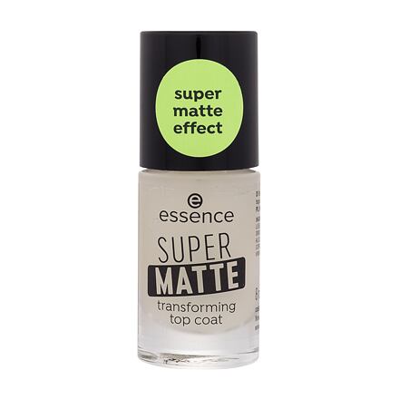 Essence Super Matte Transforming Top Coat krycí lak na nehty s matným efektem 8 ml odstín transparentní