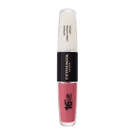 Dermacol 16H Lip Colour Extreme Long-Lasting Lipstick dlouhotrvající rtěnka a lesk na rty 2v1 8 ml odstín 1