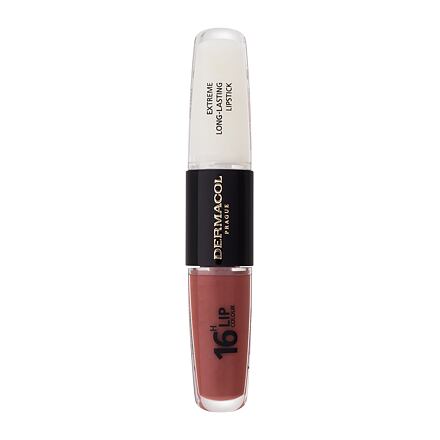 Dermacol 16H Lip Colour Extreme Long-Lasting Lipstick dlouhotrvající rtěnka a lesk na rty 2v1 8 ml odstín 23