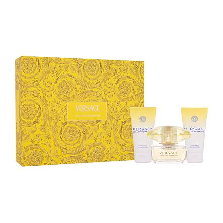 Versace Yellow Diamond : EDT 50 ml + tělové mléko 50 ml + sprchový gel 50 ml pro ženy