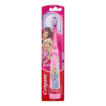 Colgate Kids Barbie Battery Powered Toothbrush Extra Soft zubní kartáček na baterie