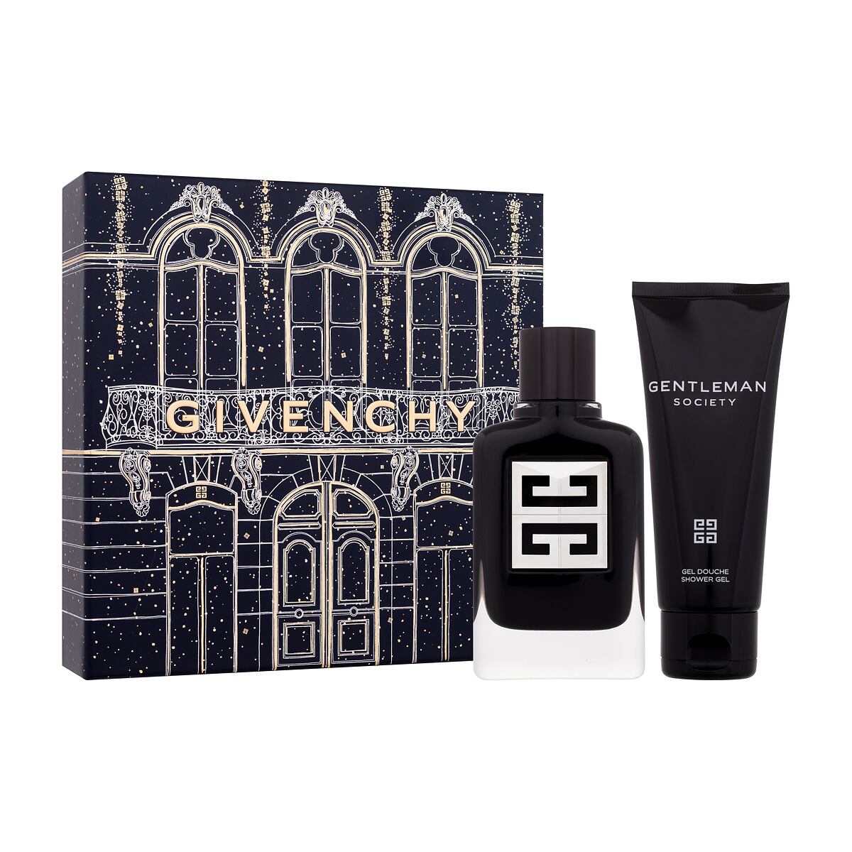 Givenchy Gentleman Society dárková sada parfémovaná voda 60 ml + sprchový gel 75 ml pre mužov