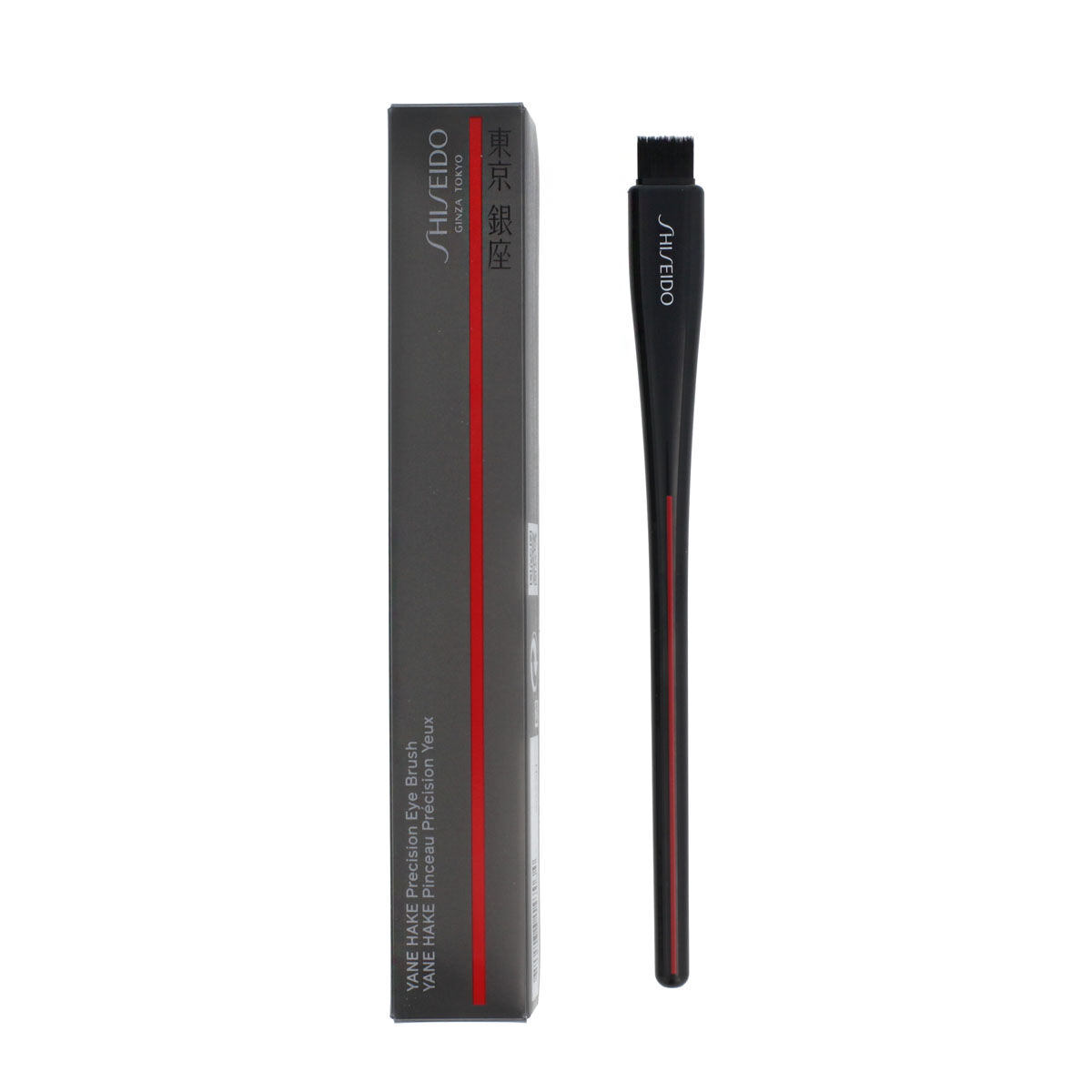 Shiseido YANE HAKE Precision Eye Brush štětec na obočí a oční linky 1 ks odstín černá