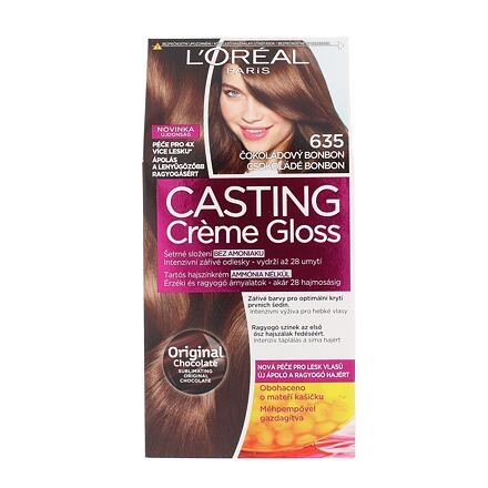 L'Oréal Paris Casting Creme Gloss barva na vlasy 48 ml odstín 635 Chocolate Bonbon pro ženy