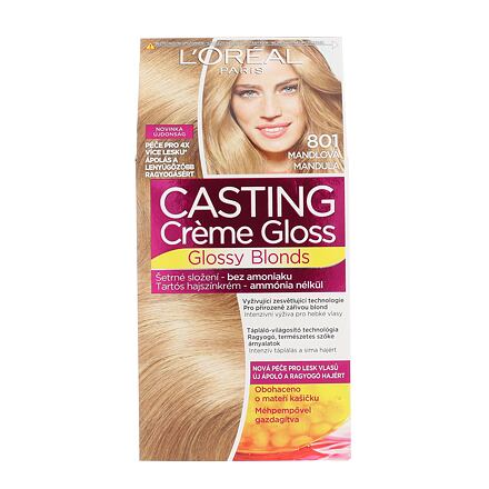 L'Oréal Paris Casting Creme Gloss Glossy Blonds barva na vlasy 48 ml odstín 801 Silky Blonde pro ženy