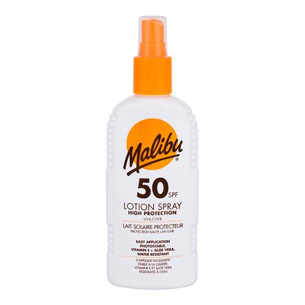 Malibu Lotion Spray SPF50 voděodolný sprej na opalování 200 ml
