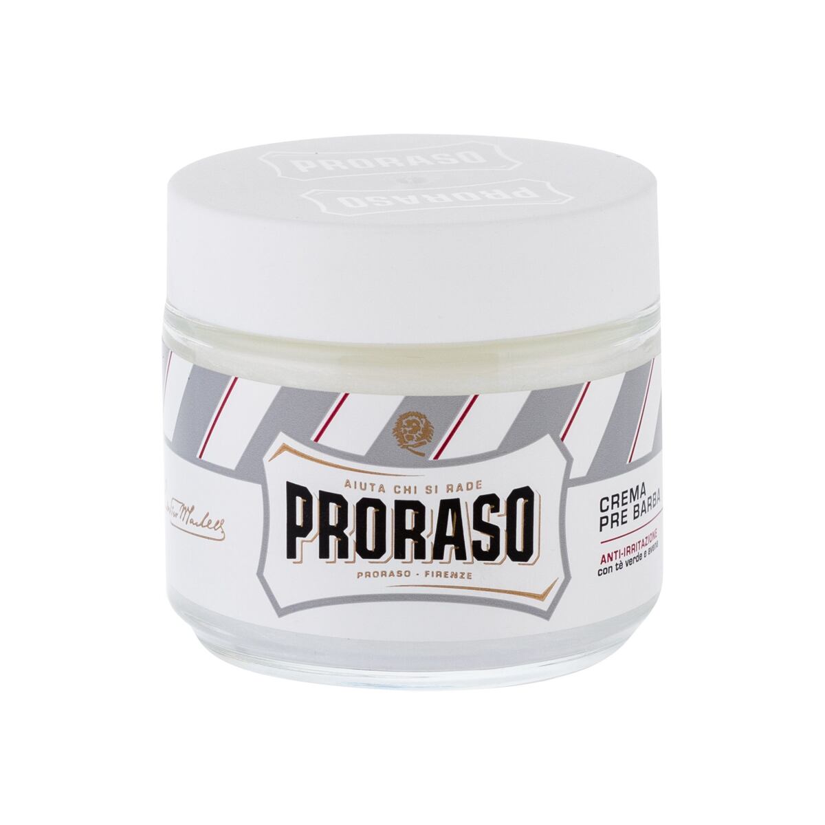 PRORASO White Pre-Shave Cream krém pro snadnější oholení s mentolem, eukalyptem a glycerinem 100 ml pro muže