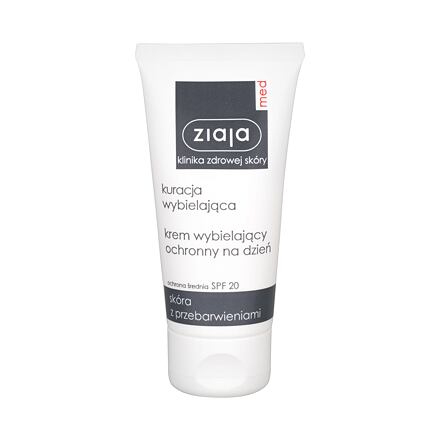 Ziaja Med Whitening Protective Day Cream SPF20 zesvětlující pleťový krém s uv filtrem 50 ml pro ženy
