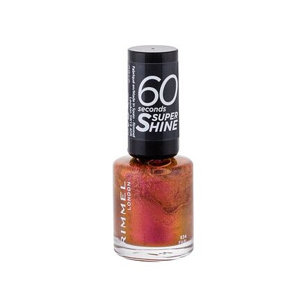 Rimmel London 60 Seconds Super Shine rychleschnoucí lak na nehty 8 ml odstín 834 Fab!