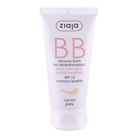 Ziaja BB Cream Normal and Dry Skin SPF15 bb krém pro normální a suchou pleť 50 ml odstín Light