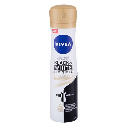 Nivea Black & White Invisible Silky Smooth 48h antiperspirant pro citlivou pokožku po holení 150 ml pro ženy