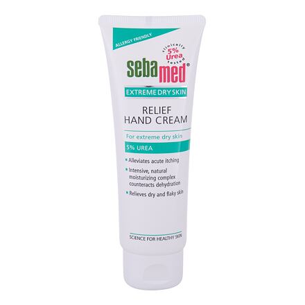 SebaMed Extreme Dry Skin Relief Hand Cream 5% Urea regenerační krém na ruce s extrémně suchou pokožkou 75 ml pro ženy