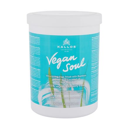 Kallos Cosmetics Vegan Soul Volumizing maska pro zvětšení objemu jemných vlasů 1000 ml pro ženy