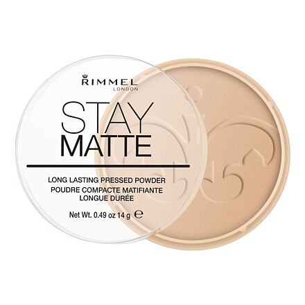 Rimmel London Stay Matte dlouhotrvající kompaktní pudr 14 g odstín 004 Sandstorm