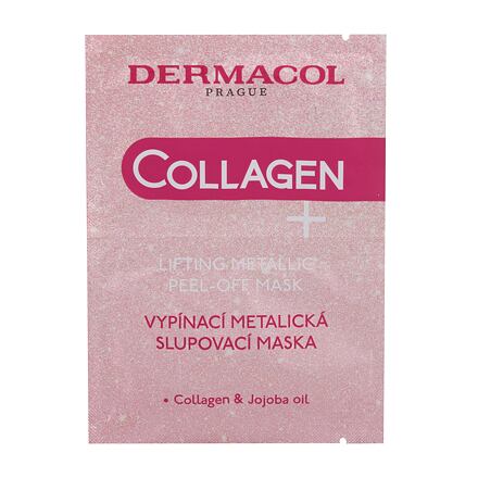 Dermacol Collagen+ Lifting Metallic Peel-Off liftingová slupovací maska 15 ml pro ženy