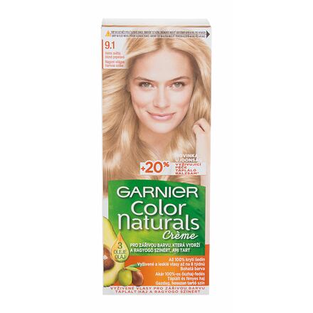 Garnier Color Naturals Créme permanentní zářivá barva na vlasy 40 ml odstín 9,1 Natural Extra Light Ash Blond pro ženy