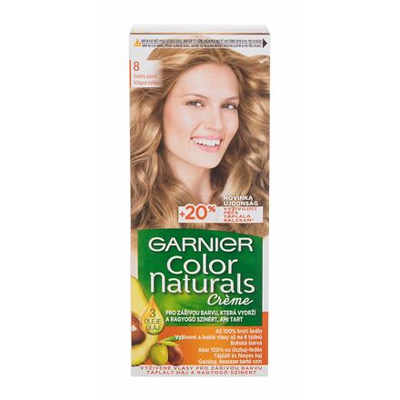 Garnier Color Naturals Créme permanentní zářivá barva na vlasy 40 ml odstín 8 Deep Medium Blond pro ženy