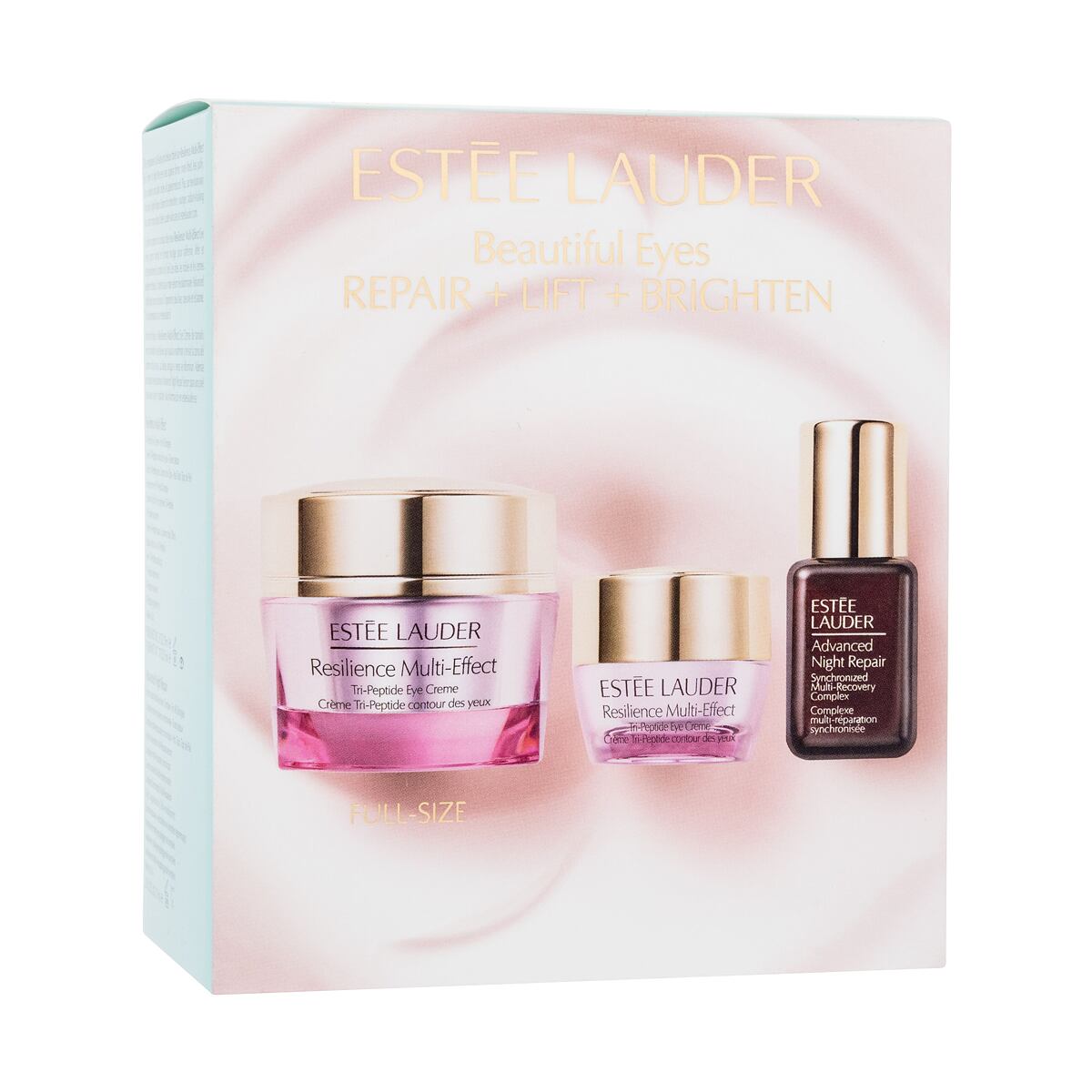 Estée Lauder Resilience Multi-Effect Beautiful Eyes Set sada oční krém Resilience Multi-Effect 15 ml + oční krém Resilience Multi-Effect 5 ml + pleťové sérum Advanced Night Repair 7 ml pro ženy