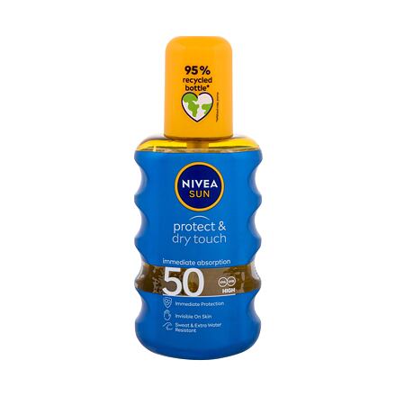 Nivea Sun Protect & Dry Touch Invisible Spray SPF50 neviditelný sprej na opalování 200 ml