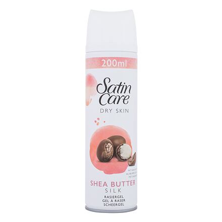 Gillette Satin Care Dry Skin Shea Butter Silk hydratační gel na holení pro suchou pokožku 200 ml pro ženy