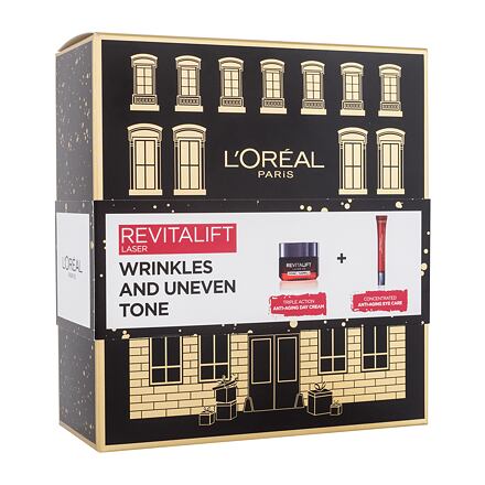L'Oréal Paris Revitalift Laser X3 Day Cream : denní pleťový krém Revitalift Laser X3 50 ml + oční krém Revitalift Laser X3 15 ml pro ženy