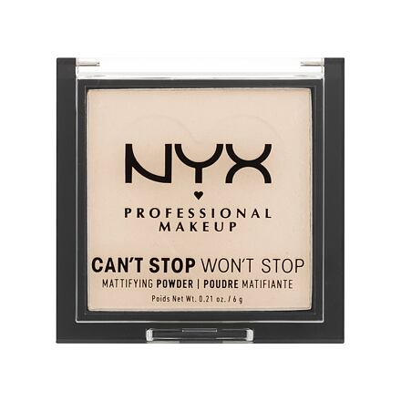 NYX Professional Makeup Can't Stop Won't Stop Mattifying Powder zmatňující pudr 6 g odstín 01 Fair