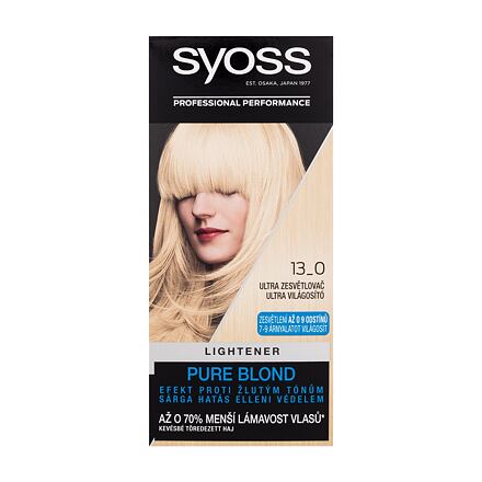 Syoss Permanent Coloration Lightener permanentní zesvětlovač vlasů 50 ml odstín 13-0 Ultra Lightener pro ženy