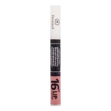 Dermacol 16H Lip Colour dvoufázová rtěnka a lesk na rty 2v1 4.8 g odstín 14